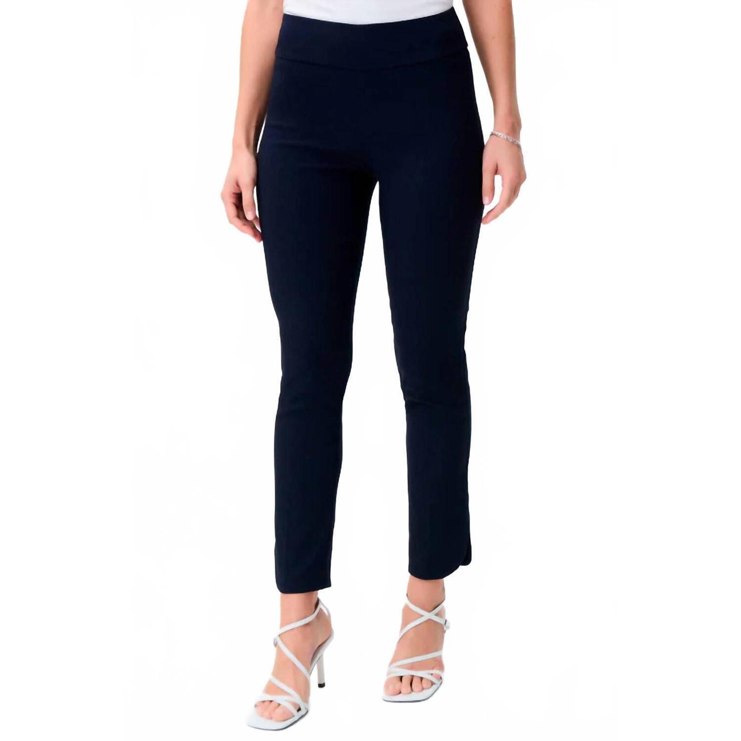 New Joseph Ribkoff Women's Melia Jacquard Pants In Midnight Blue